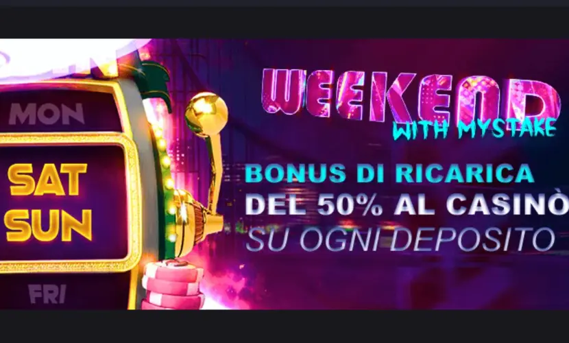 MyStake bonus ricarica weekend